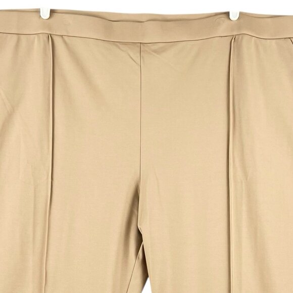 Isaac Mizrahi Live Elements Women's Stretch Pull-on Taupe Pant w/Pintuck Sz 5XP - Picture 5 of 14